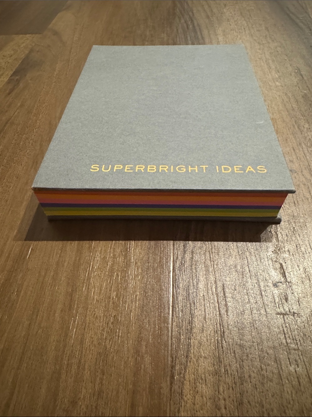Stanley 'Superbright Ideas' Gray Notebook with Rainbow Edges